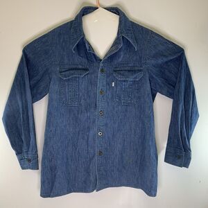 Rare VTG LEVI’S Panatela Sportswear Denim Jean Blazer Jacket Coat 80s Blue large